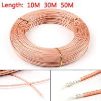 Artudatech 10m/30m/50m RG316 RF Coax Coaxial cable Connector 50ohm M17/113 Shielded Pigtail 32ft/98ft/164ft