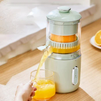 Portable Electric Juicer Wireless rechargeable Slow Squeezing Juicer Orange Lemon Fruit Automatic Juicer Pulp separated Squeezer