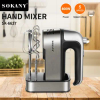 Sokany6627 Electric Household Baking Hand held Eggbeater Cake Mixer Cream Whip