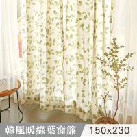 葉綠小清新透光窗簾 150x230