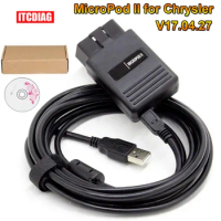 MicroPod 2 MicroPod2 MicroPod II V17.04.27 for Chrysler Diagnostics Tool Support Both Online and Offline Programming