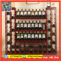 簡約實木紅酒架子家用酒櫃落地葡萄酒架擺件歐式創意酒瓶架展示架