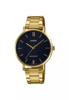 Casio Watches Casio Women's Analog Watch LTP-VT01G-1B Gold Stainless Steel Band Watch for ladies