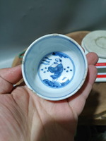 日本回流瓷器古董清代民國老青花茶碗茶杯，畫工發色漂亮，清代人