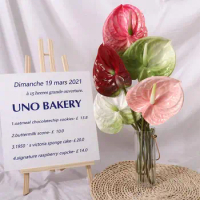 Simulation Fake Plants Wedding Decoration Party Supplies Bonsai Home Decor Artificial Flowers Fake Anthurium Table Arrangement