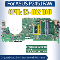 R2.0 For ASUS P2451FAW Laptop Mainboard i5-10210U 100％ Tested Notebook Motherboard