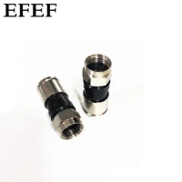 Waterproof extruded F head / full copper / cable TV connector 75-7 RG11 two shielded wire inch extruded F head