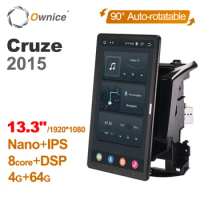 1920*1080 Ownice Android 10.0 for Chevrolet Cruze 2015 Car Radio Auto Multimedia Video Audio head Unit 13.3" IPS Rotatable