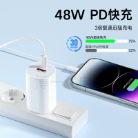 Compatible with Apple 17 Phone GaN PD 30W Multi-Port Charger EU Plug Major Certification Bodies Excl