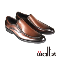 【Waltz】上班族首選 素面側V綁帶 紳士鞋 皮鞋(512059-23 華爾滋皮鞋)