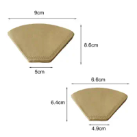 Pour Over Coffee Filter Paper 100pcs Natural Unbleached Coffee Filter Paper for Pour Over Dripper Cone Disposable Universal