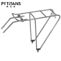 PYTITANS Titanium Alloy MTB/Road bike Bicycle Rack Holder Bike Accessories titanium alloy Shelf for Bicyle