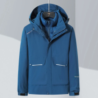 【米蘭精品】衝鋒衣連帽夾克(三合一兩件套禦寒滑雪服男女外套6款74bf7)