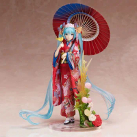 Anime Figure Miku 1/8 Action Anime Figure Kimono Miku Model Collection Figurine Decoration Toys Girls Anime Birthday toy Gift
