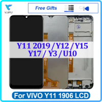 6.35" Original For VIVO Y11 2019 1906 LCD Y12 Y15 Y17 Display Touch Screen Digitizer Assembly Replacement Repair Parts 100% Test
