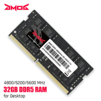 GMOG DDR5 RAM for Laptop 8GB 16GB 32GB 4800MHz 5200MHz 5600MHz XMP & EXPO Support SODIMM Notebook Ga