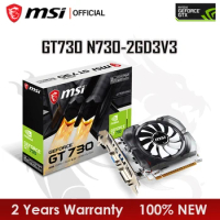 MSI New GeForce GT730 2GD3V3 2G N730 28nm 2GB GDDR3 64 bit 128 bit Video Cards GPU Graphic Card DeskTop CPU Motherboard