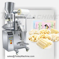 Automatic corn puff cashew nuts vegetable seed beans peanut microwave popcorn bag packaging machine