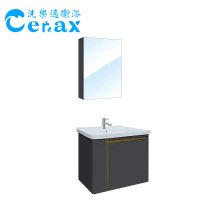 【CERAX 洗樂適】Laister 萊斯特60CM瓷盆不鏽鋼浴櫃組 不鏽鋼鏡櫃100%防水(3件組 浴櫃+鏡櫃+龍頭)