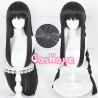 Akemi Homura Cosplay Wig 90cm Dark Gray Wig Cosplay Anime Cosplay Wigs Heat Resistant Synthetic Wigs