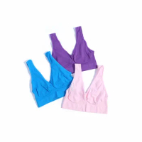 XXXL Plus Size Women Quick Drying Professional Bra Top Vest Underwear Fitness Seamless Bra 3PCS/Set