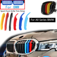 3PCS M Power For BMW X1 X3 X4 X5 X6 1 2 3 4 5 6 7 Series G30 G20 G05 F15 F16 G01 F25 F30 F10 F20 E46 E90 E60 Grille Trim Strips