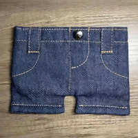 Dompet berbentuk seluar, saiz 20 x 13 cm, dompet seluar jeans poket peribadi mini, L9R3