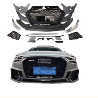 The hot Wrap kit is available for 2017-2021 Audi A3 modified RS3 body kit rear bumper tail lip