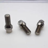 Jntitanti Factory Gr.5 titanium wheel PCD bolt screw M14x1.25x28/35/40/45/50/55/60/65mm with free cone washer