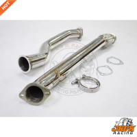 JKVK RACING 3.0'' Stainless Steel 304 Exhaust Downpipe For MR2 Turbo Celica ST205 ST185 Decat