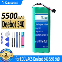 5500mAh YKaiserin Battery for Vacuum Cleanner ECOVACS Deebot 540 550 560 570 580 543 D56 D58 Bateria
