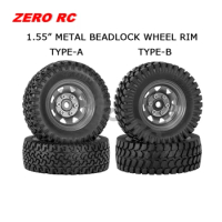RC ROCK Crawler 1.55 Inch Off Road Metal Beadlock Wheel Rim For 1/12 1/10 D90 TF2 Tamiya CC01 LC70 MST JIMNY Axial 90069 Rc Car