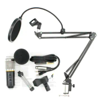 USB Condenser Microphone Kit Podcast Microphone, USB Computer Studio Cardioid Condenser Mic Kit with Professional Sound Chipset