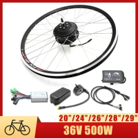 Electric Bike Kit 36V 500W Ebike Conversion Kit 20 26 27.5 28 Inch 700C Front Rear Electric Wheel Hub Motor Free shipping
