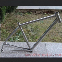 Hot-sale Inner-Cable Route Titanium Road Bike Frame with Thru Axle