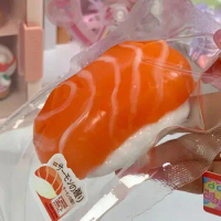 Taba Squishy Silicone Handmade Mushy Salmon Sushi Sushi Tabby Squishy Mochi Toy Stress Release Hand Relax Gift