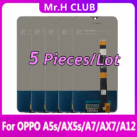 5 Pcs/Lot LCD For OPPO A5S AX5s CPH1909 Display with Touch Screen Assembly Repair Patrs For Oppo A7 AX7 A7n A12