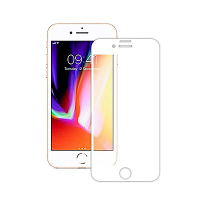 TEKQ iPhone7/8/SE2 康寧3D滿版9H鋼化玻璃4.7吋螢幕保護貼-白