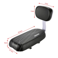 Cycling Bike Rear Rack Bicycle Saddle Kids Safety Seat Cover Rest Cushion Back Saddle Electric Bike Accessories for DYU