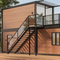 Special design 20ft 40 ft luxury model house prefab modular office expandable container villa prefab home
