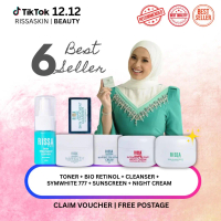 [11.11 SALE] - 6 BEST SELLER SET LENGKAP (SUNSCREEN+NIGHTCREAM+BIO RETINOL+CLEANSER+TONER+ SYMWHITE)
