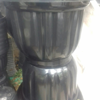pot hitam kuping 50 cm/pot tanaman murah Bulat