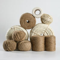 KENS 手工黃麻繩 繩子裝飾品編織捆綁繩線網細 DIY材料貓爬架