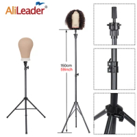 1pc Mini Training Mannequin Head Tripod Holder Wig Accessories Canvas Head  Clamp Bracket Doll Head Support Wig Stand For Wig Make