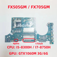FX505GM FX705GM Motherboard For ASUS FX505GM FX705GM Laptop CPU: I5-8300H / I7-8750H GPU: N17E-G1-A1 GTX1060 3G/6G 100% Test ok