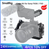 SmallRig FX30 FX3 Handheld Cage Kit for Sony FX30 FX3 with XLR Handle Extension Rig, Wrist Strap and