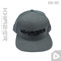 KHAZER Topi Snapback Racing Full Grey Full Bordir Unisex topi branded original topi snapback topi ab