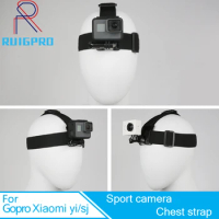 Ruigpro for Head strap mount For Gopro Hero 10 9 8 7 6 5 4 3+Xiaomi yi 4K Action Camera For Eken H9 SJCAM for Go Pro Accessories