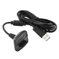 200pcs a lot Wholesale USB Charging Cable Smart Charger for Xbox 360 Wireless Controller Black
