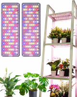 DOMMIA 20W Ultra-Thin Panel Grow Lights for Indoor Plants 132 LEDs High PPFD Full Spectrum 6/12/16H